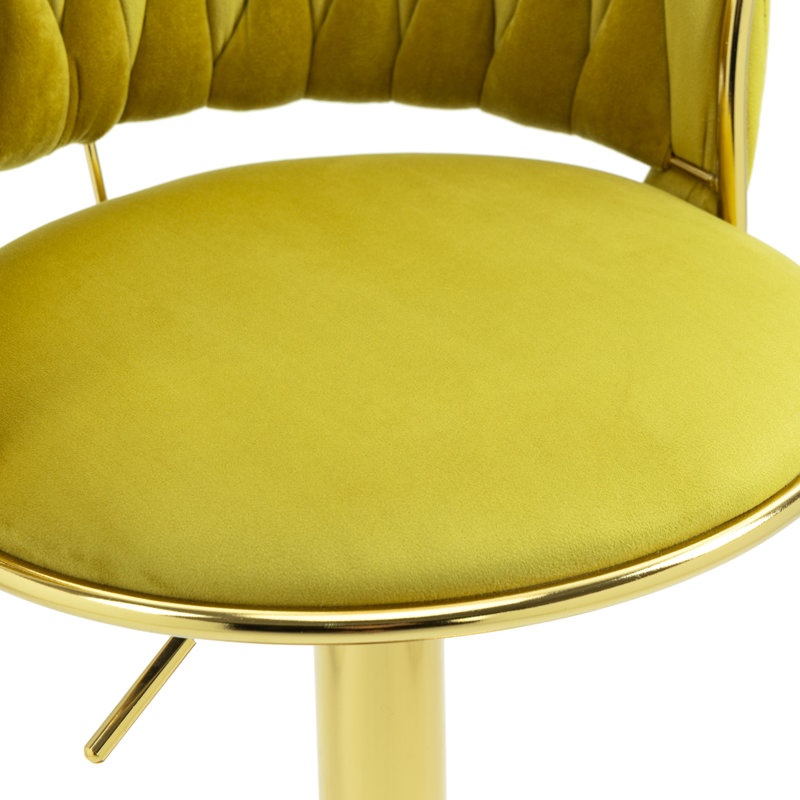 Mercer41 Gagloria Swivel Adjustable Height Bar Stool Wayfair